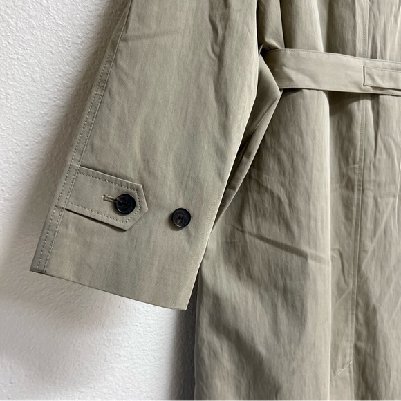 Madewell Single Breasted Trench Coat in Heritage Khaki Tan Size Small NWT - Picture 12 of 15